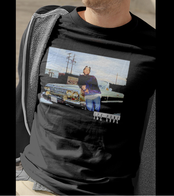 Ice Cube Leaning On Chevy Impala Lowrider T-Shirt