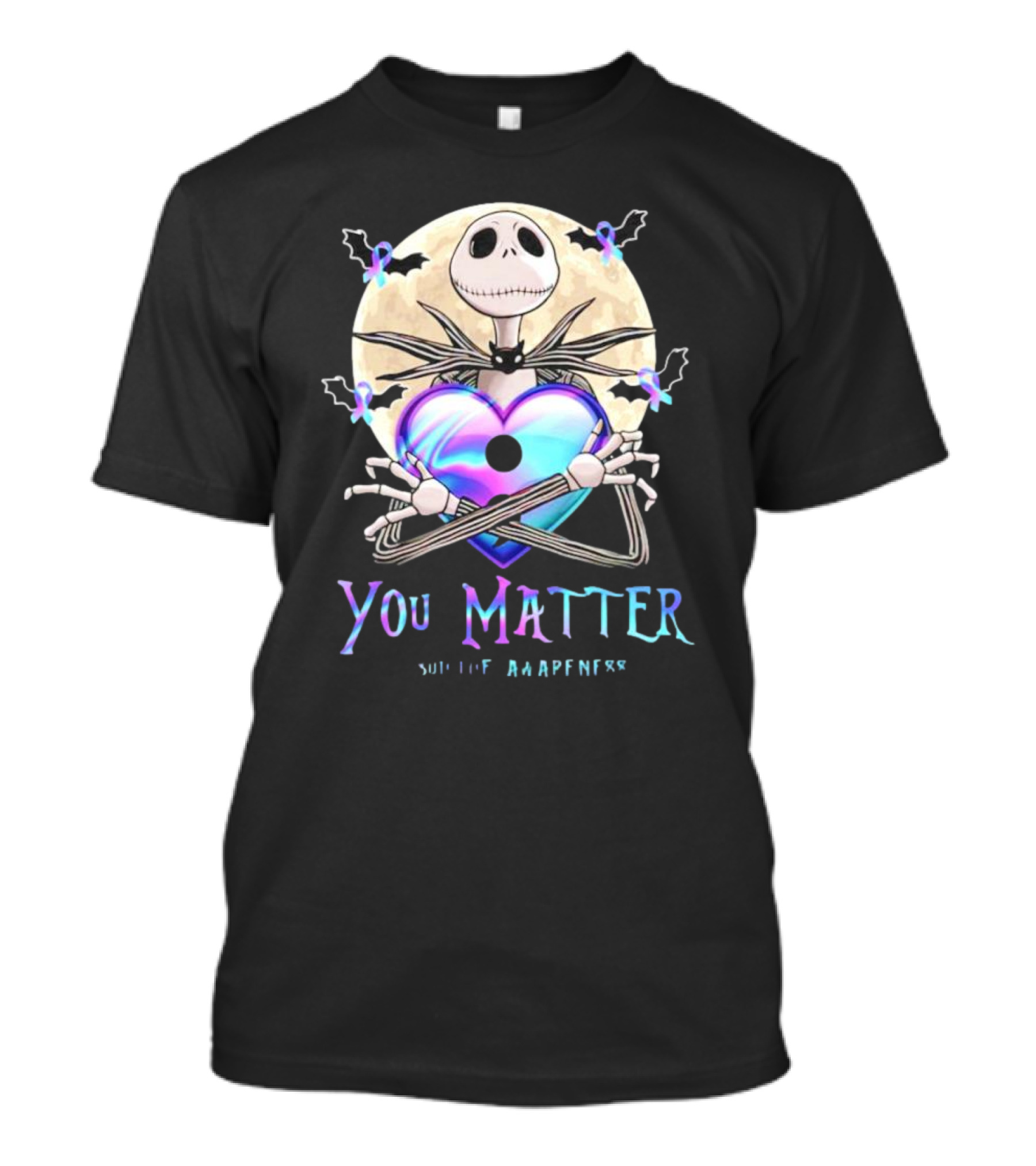 You Matter Jack Skellington Suicide Prevention Awareness T-Shirt