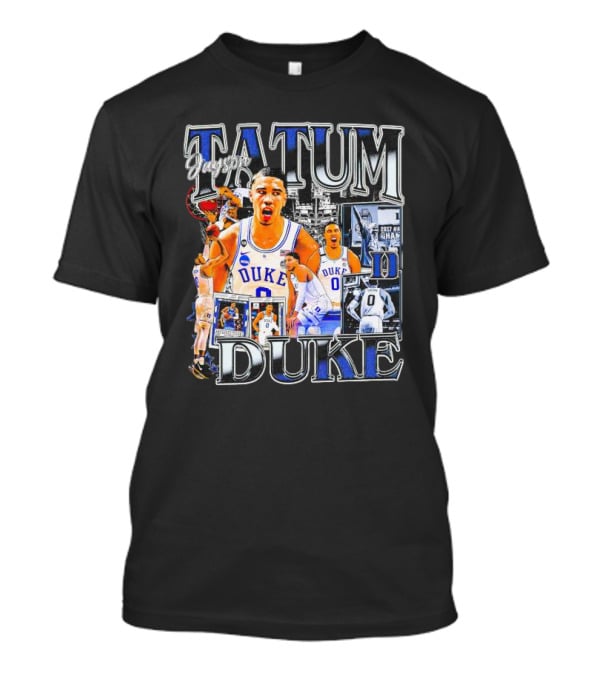Jayson Tatum Duke Blue Devils Basketball Collage T-Shirt
