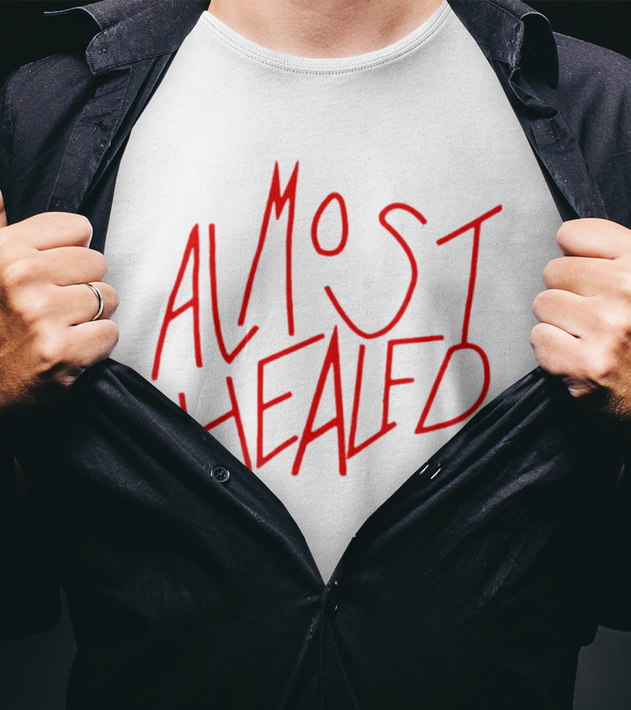 Lil Durk Almost Healed Red Stylized Text T-Shirt