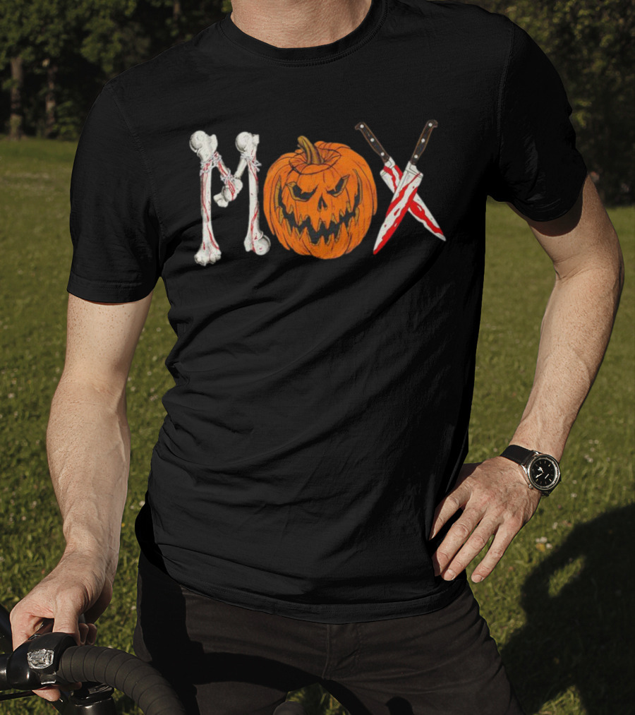 Mox Jon Moxley Halloween Bones Pumpkin Knives T-Shirt