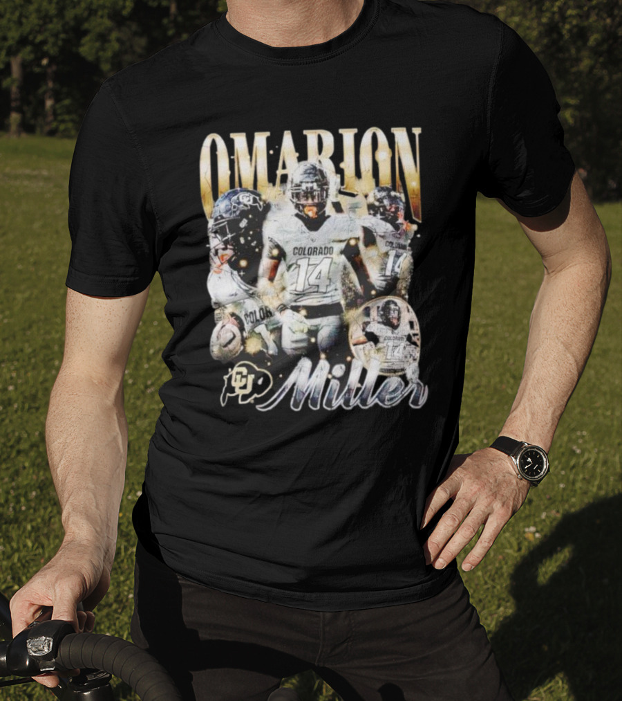 Omarion Miller Colorado Buffaloes Football Star #14 T-Shirt