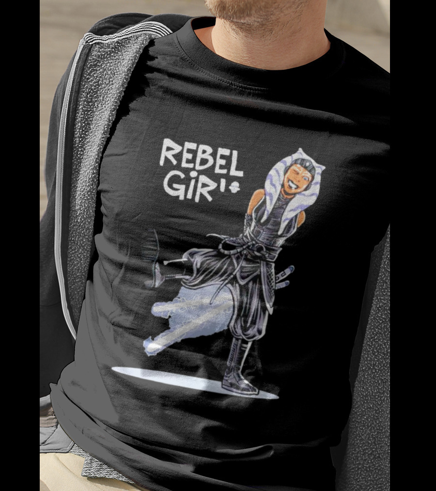 Ahsoka Tano Star Wars Rebel Girl Cartoon Jedi Warrior T-Shirt