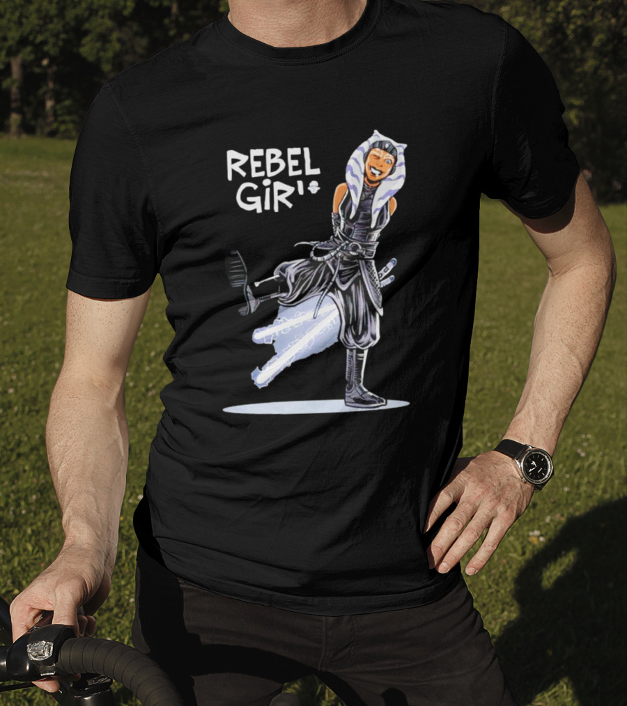 Ahsoka Tano Star Wars Rebel Girl Cartoon Jedi Warrior T-Shirt