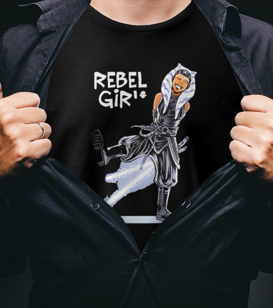 Ahsoka Tano Star Wars Rebel Girl Cartoon Jedi Warrior T-Shirt