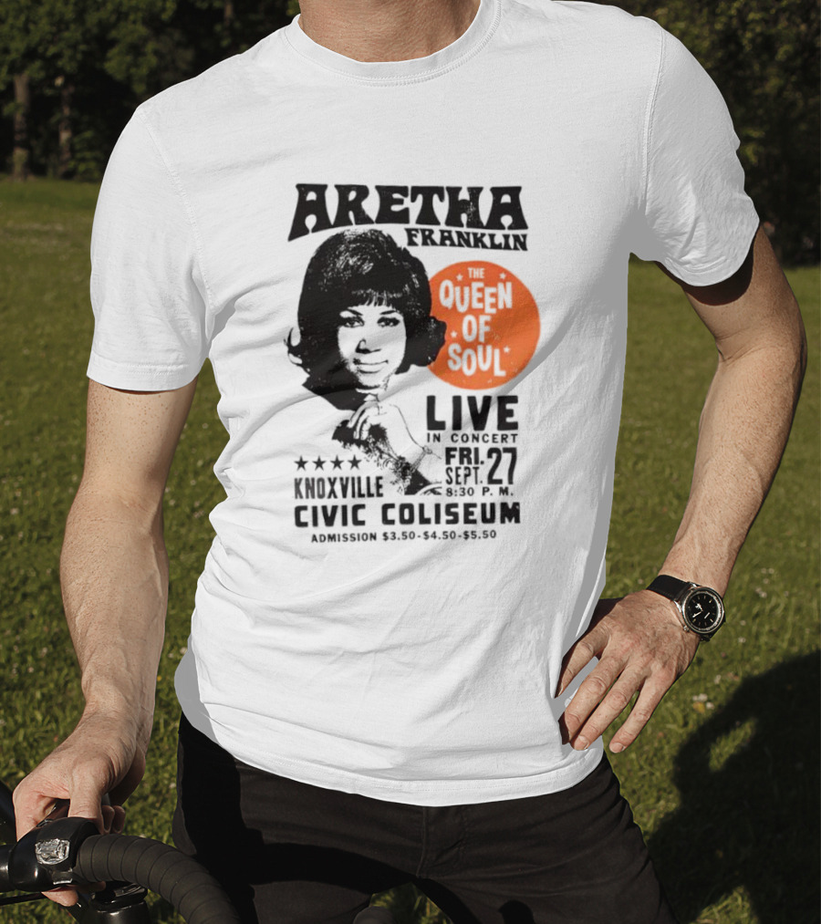 Aretha Franklin Live Concert At Knoxville Civic Coliseum The Queen Of Soul Friday Sept 27 T-Shirt