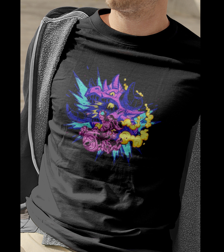 Blizzard Gear Warcraft Rumble Vibrant Dragon Mech Battle Explosion T-Shirt