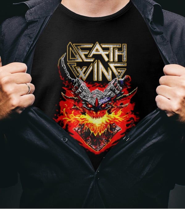 Blizzard Gear World Of Warcraft Deathwing Fiery Metal-Inspired Emblem T-Shirt