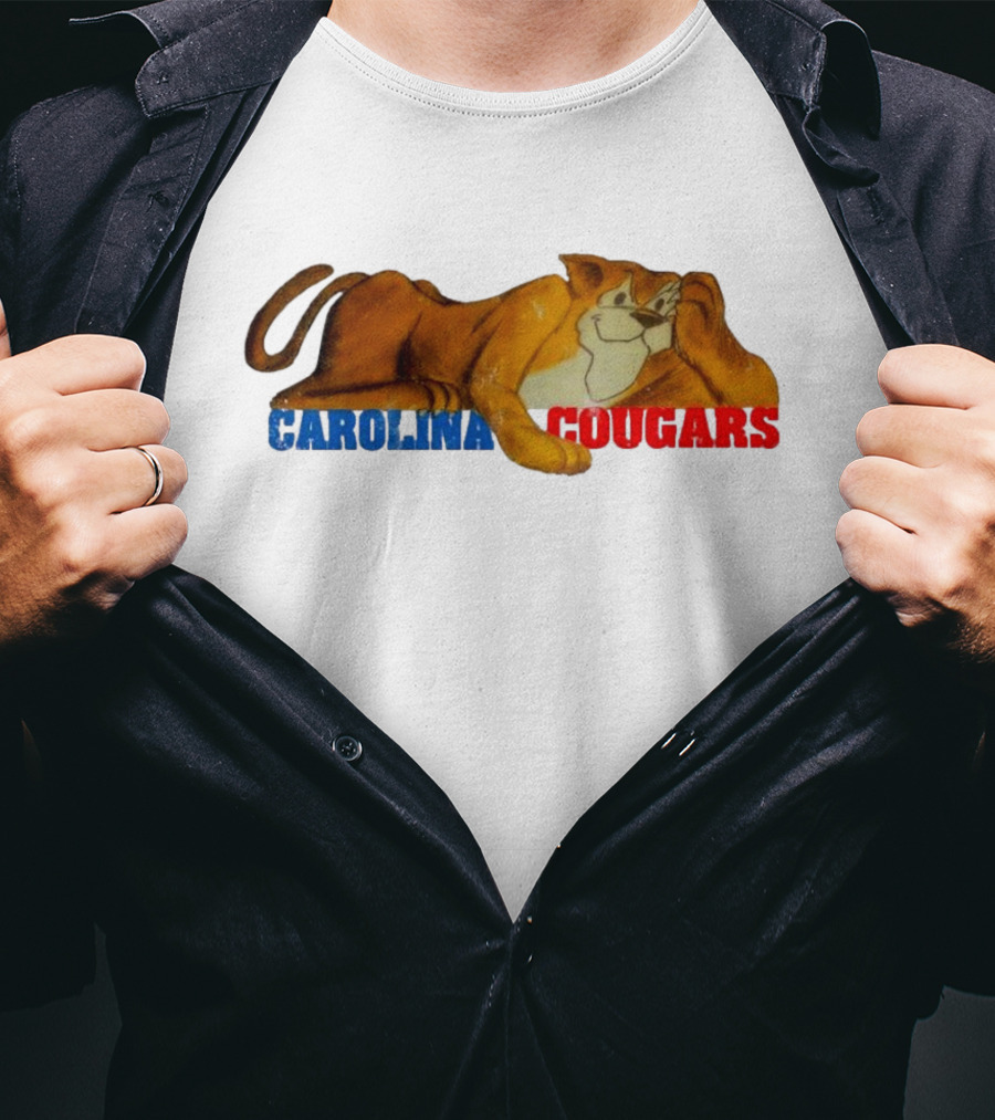 Carolina Cougars Vintage Mascot Retro T-Shirt