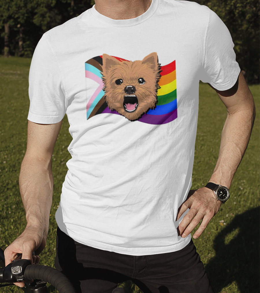 Dog MarcoMania Norwich Havok Pride Rainbow Flag T-Shirt