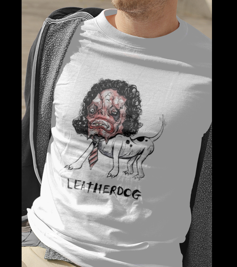 Leatherdog Creepy Curly Wig Halloween Monster T-Shirt