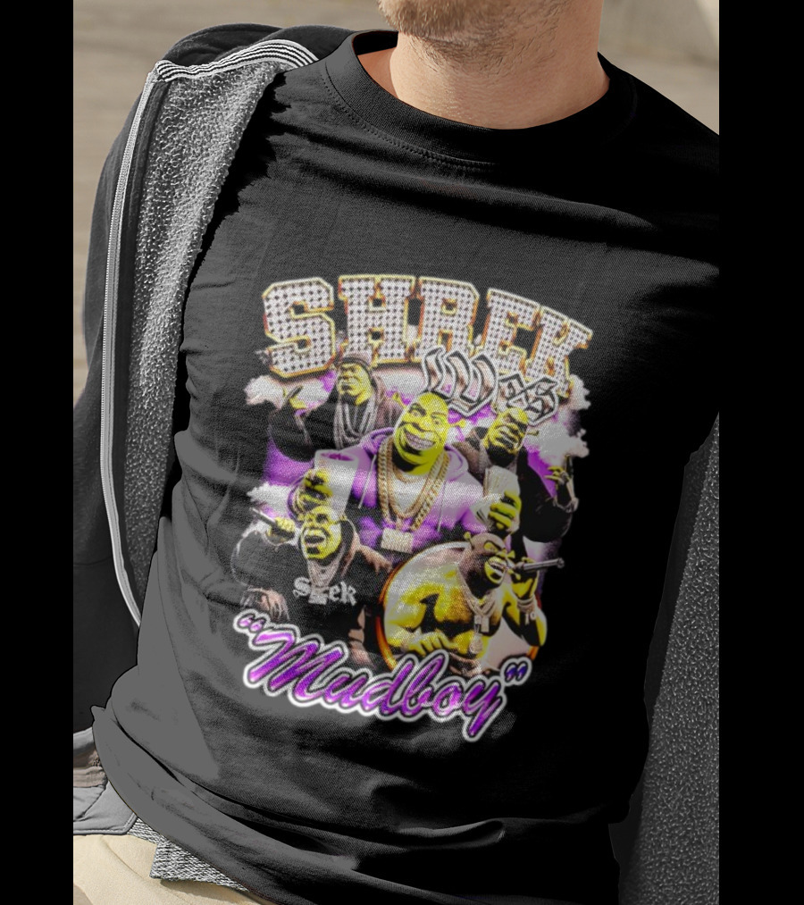 Shrek Wes Mudboy Pop Culture Mashup 90s T-Shirt