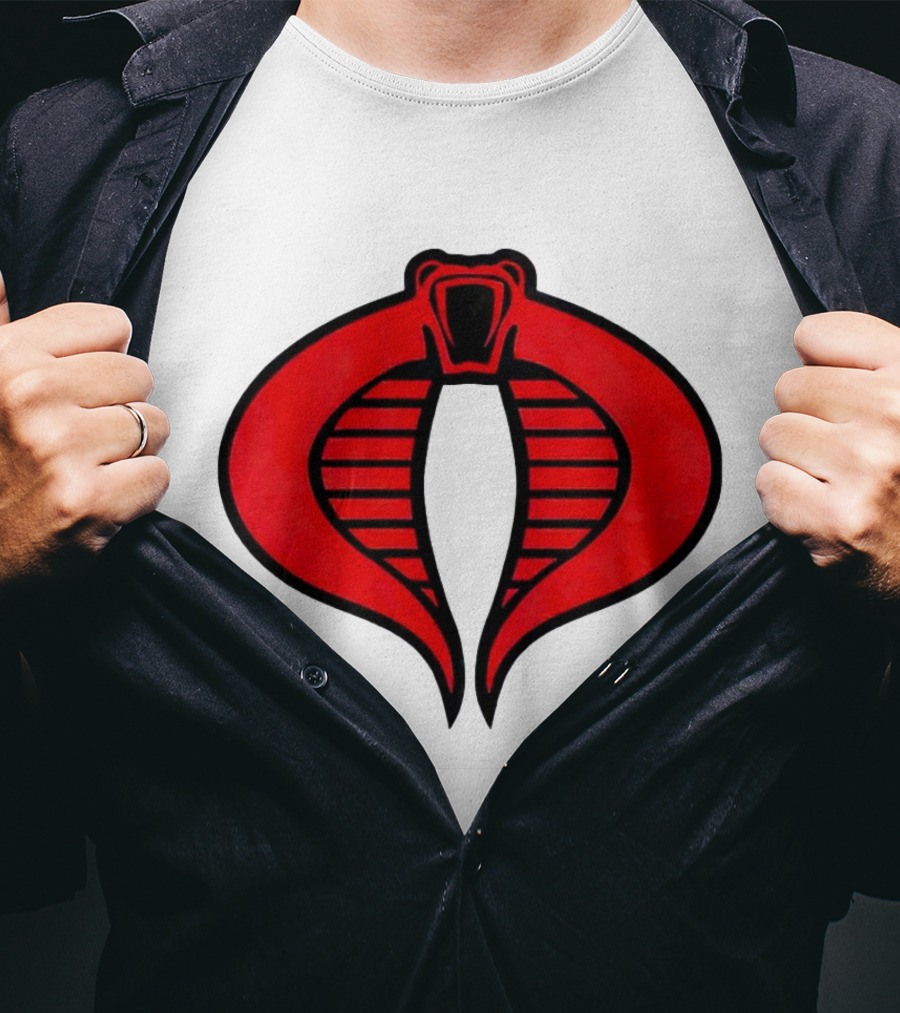 Cobra Red Emblem GI Joe Snake T-Shirt