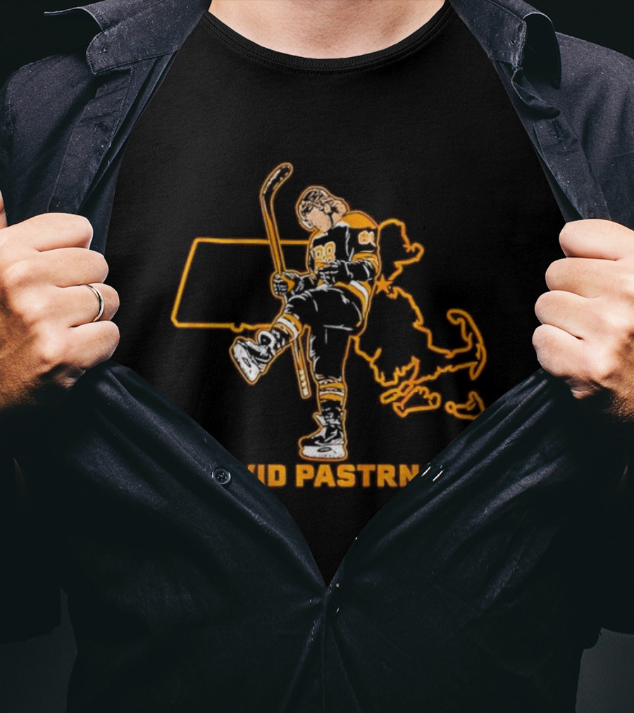 David Pastrnak Massachusetts Hockey Star T-Shirt