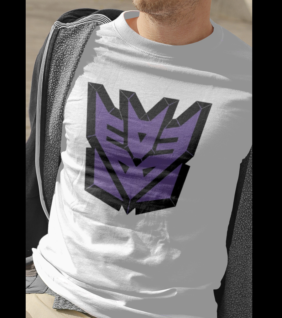 Decepticons Transformers Purple Emblem Ringer T-Shirt