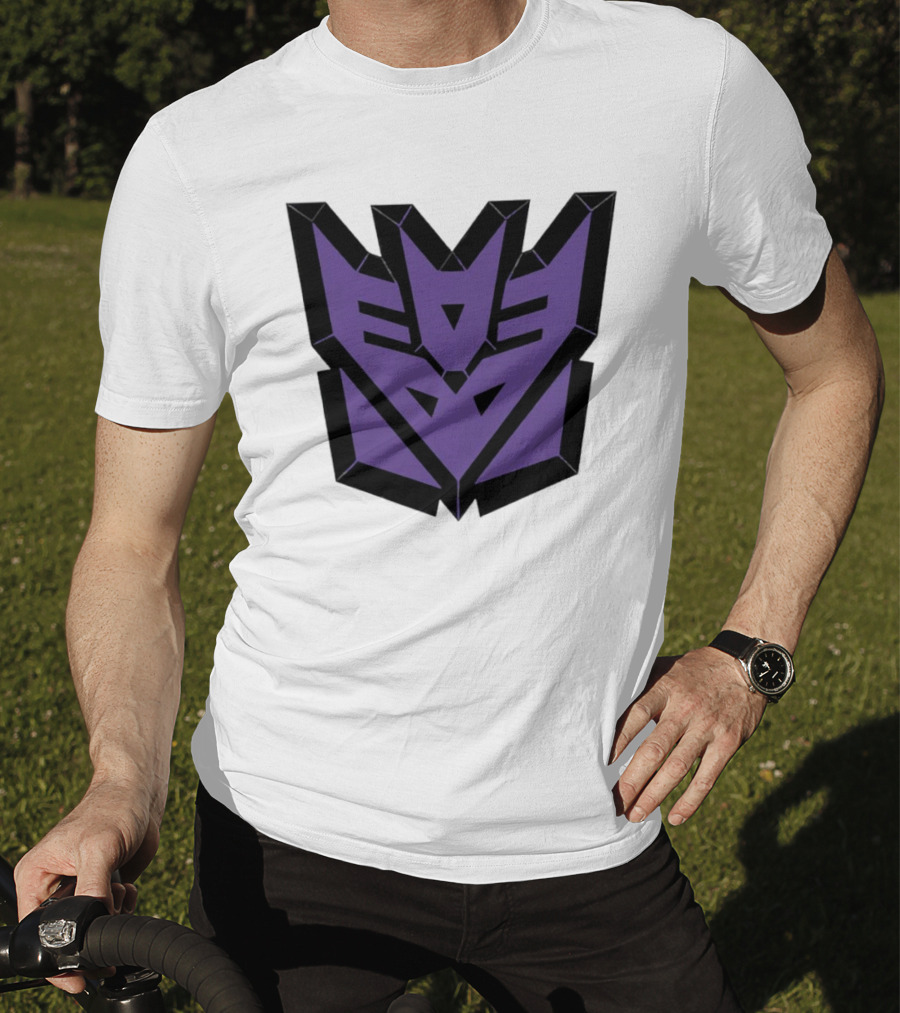Decepticons Transformers Purple Emblem Ringer T-Shirt
