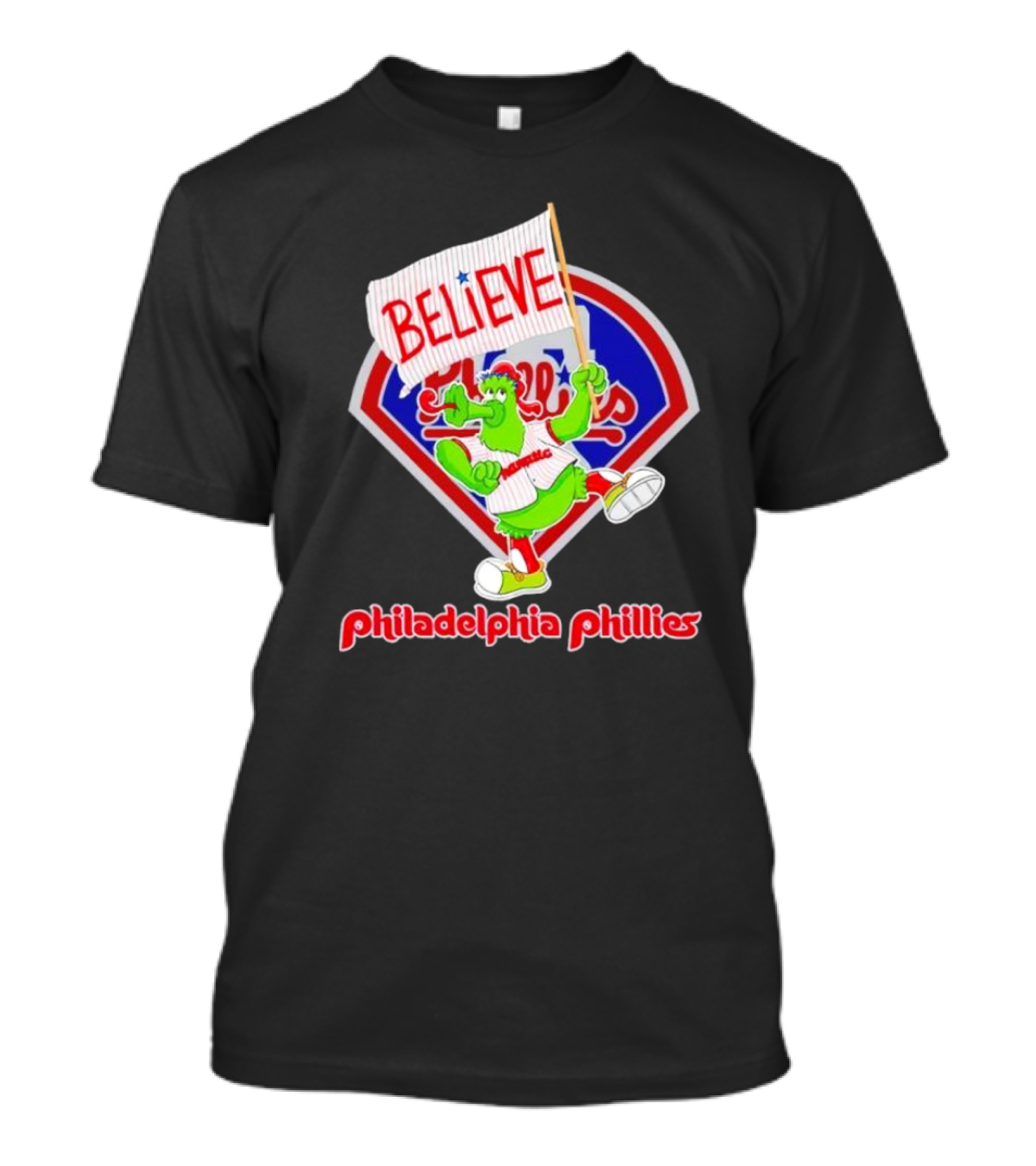 Phillie Phanatic Believe Philadelphia Phillies Baseball Fan T-Shirt