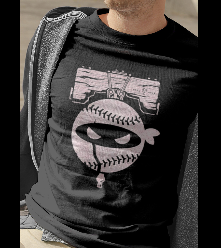 Roto Wear Pitching Ninja Baseball Bell T-Shirt