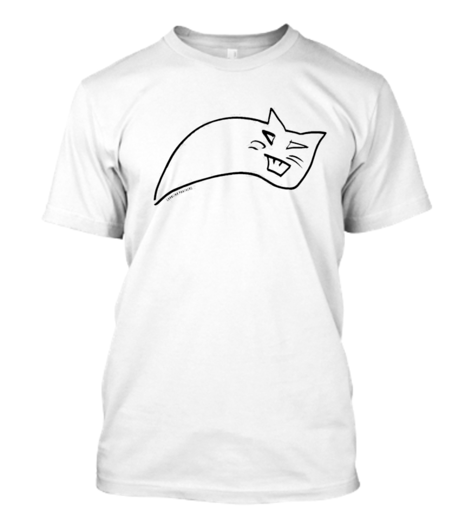 Carolina Panthers Cat Drawing By Outkast Mindz T-Shirt