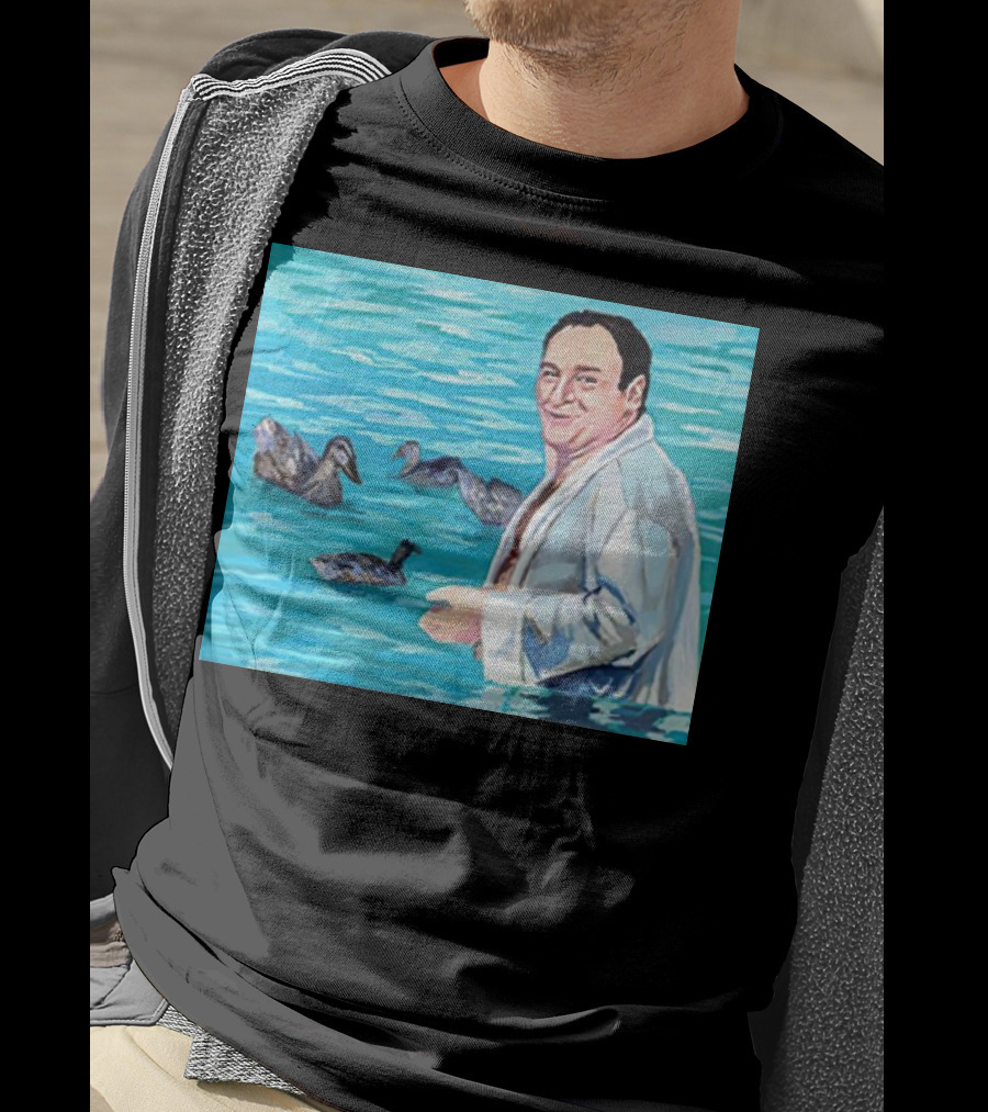 The Sopranos Tony Soprano Ducks Pool Scene Fan T-Shirt