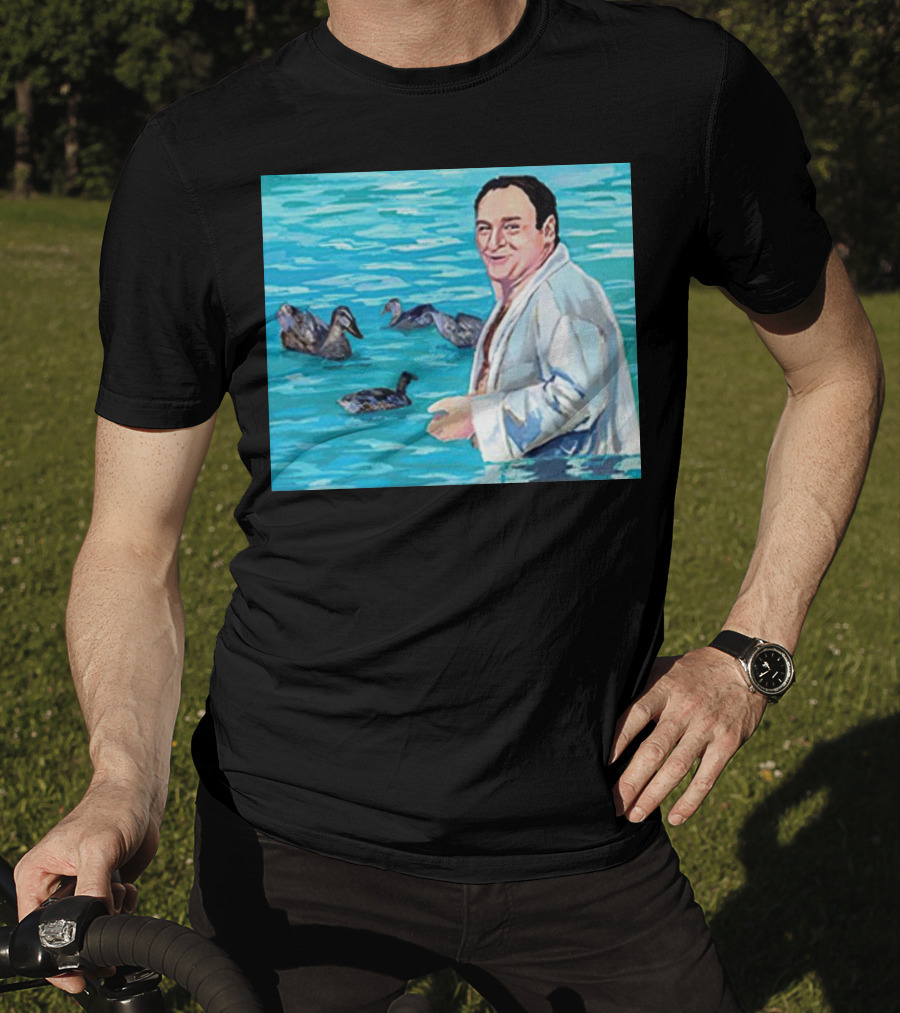 The Sopranos Tony Soprano Ducks Pool Scene Fan T-Shirt
