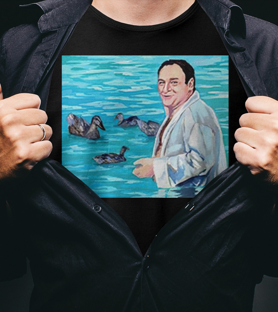 The Sopranos Tony Soprano Ducks Pool Scene Fan T-Shirt