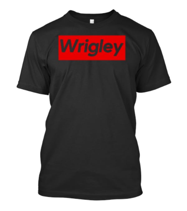 Wrigley Red Box Bold Black Lettering T-Shirt