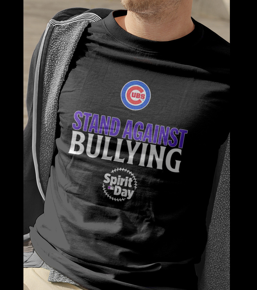 Chicago Cubs Stand Against Bullying Spirit Day T-Shirt