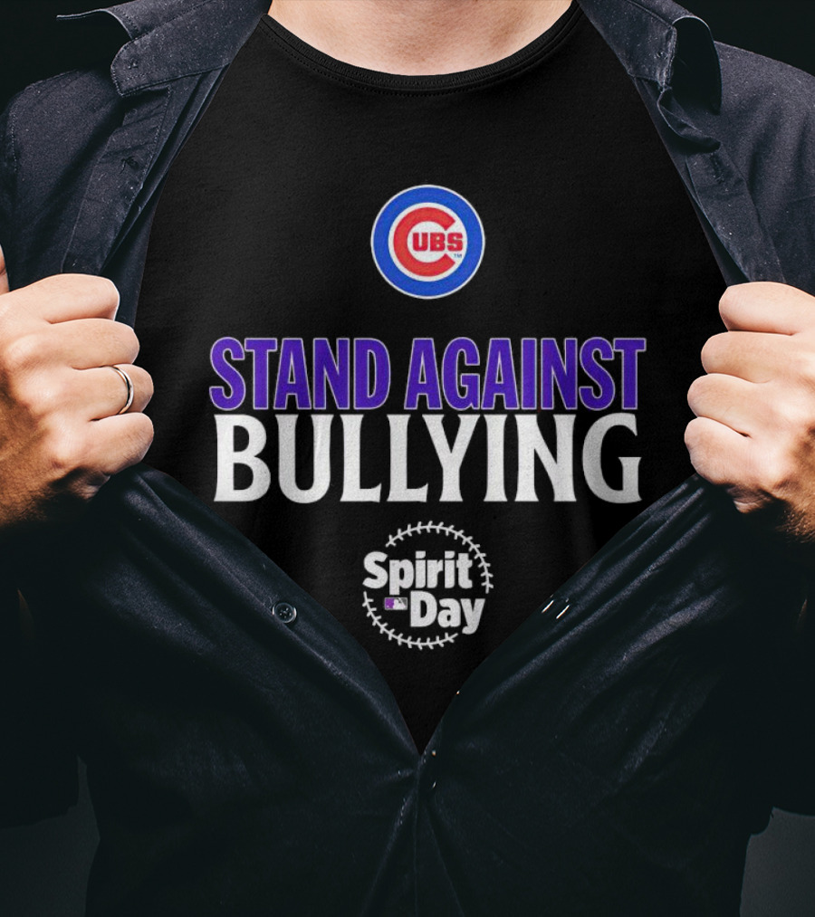 Chicago Cubs Stand Against Bullying Spirit Day T-Shirt