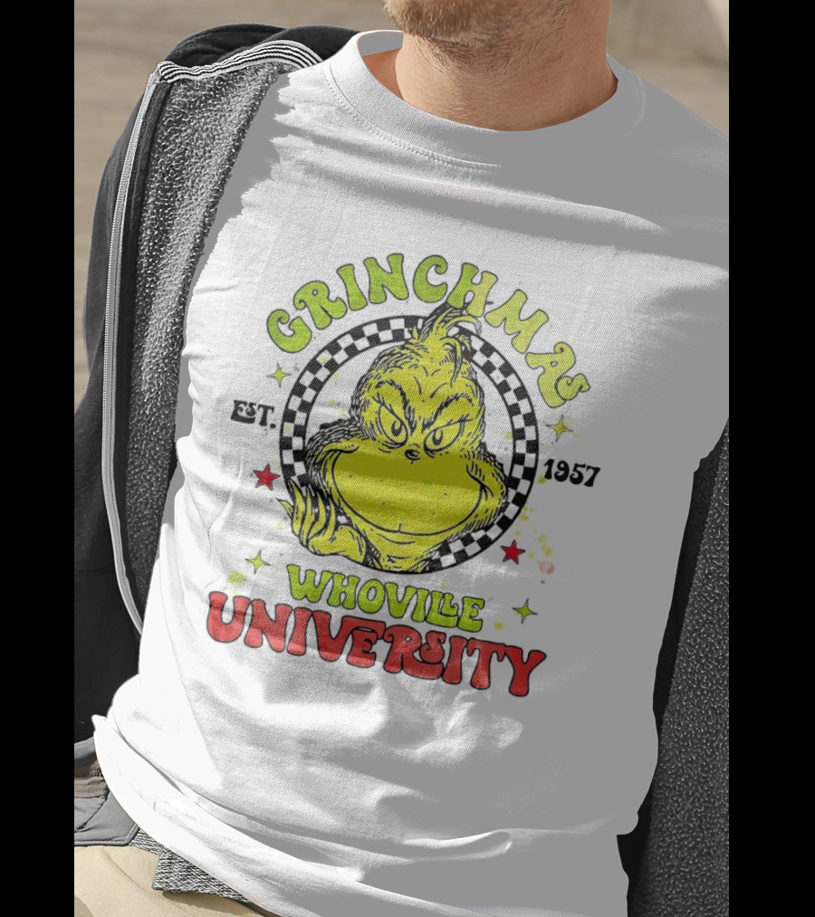 Grinchmas Whoville University Est. 1957 Christmas T-Shirt