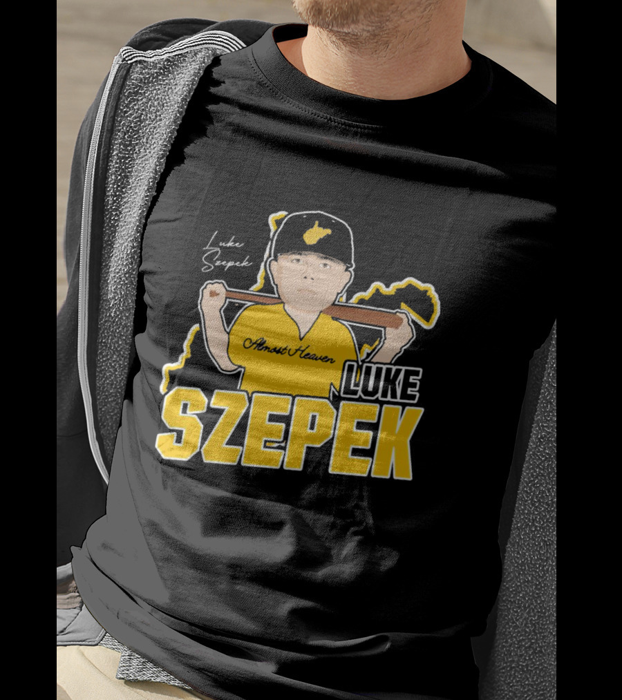 Luke Szepek Almost Heaven Caricature Signature T-Shirt