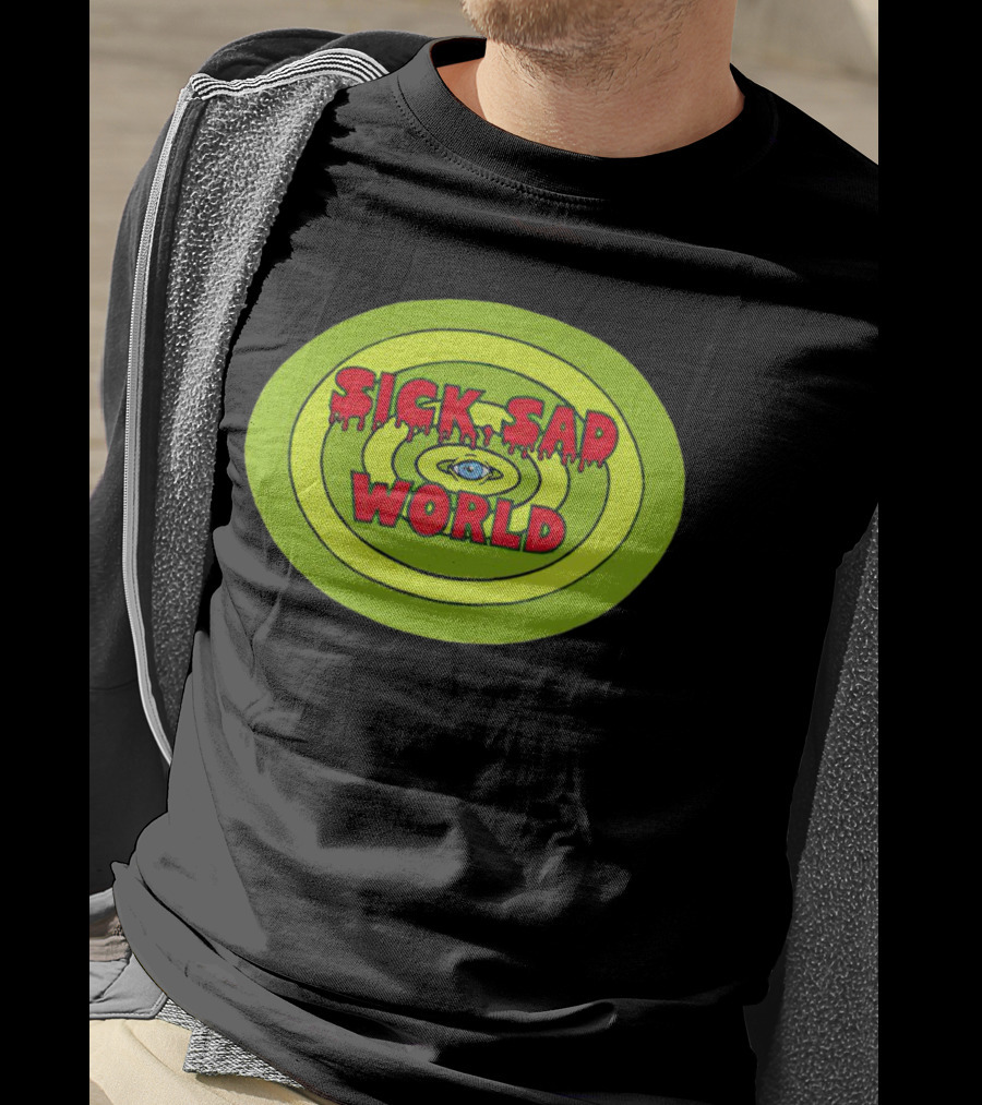 Sick Sad World Eye Concentric Circles Logo From Daria T-Shirt