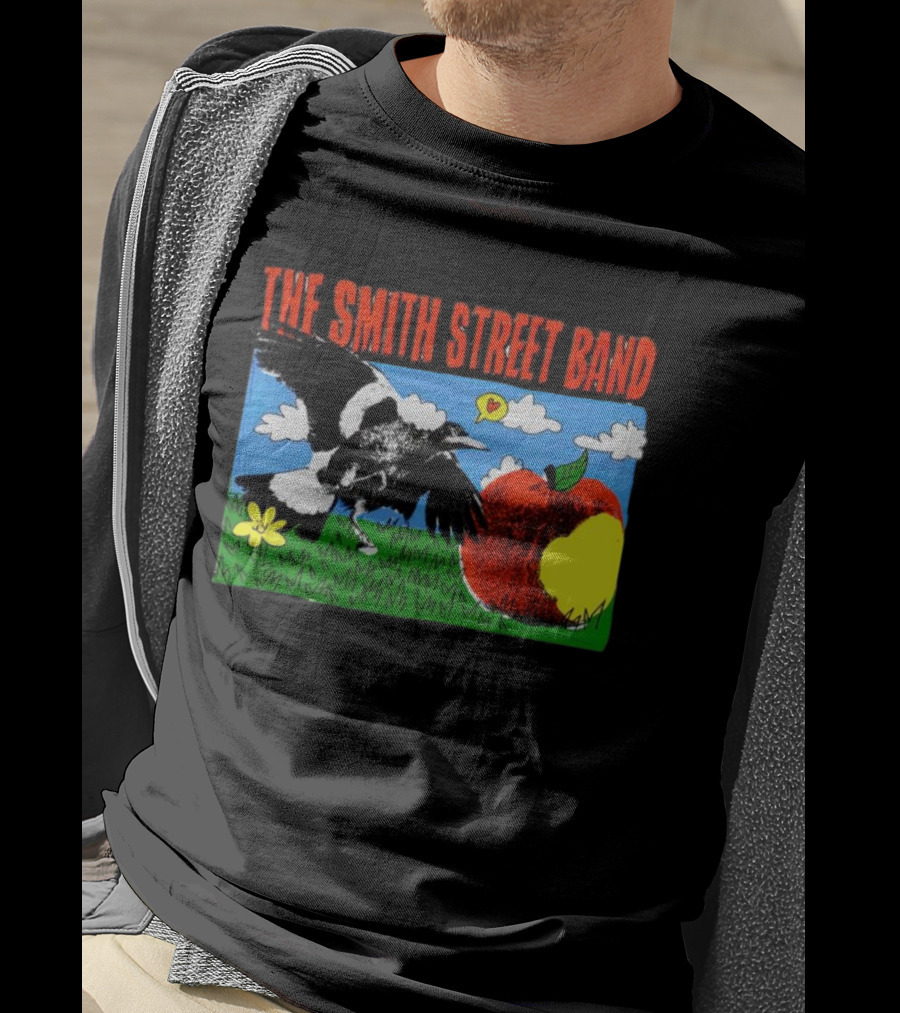 The Smith Street Band Magpie Clouds Apple Flower Grass T-Shirt