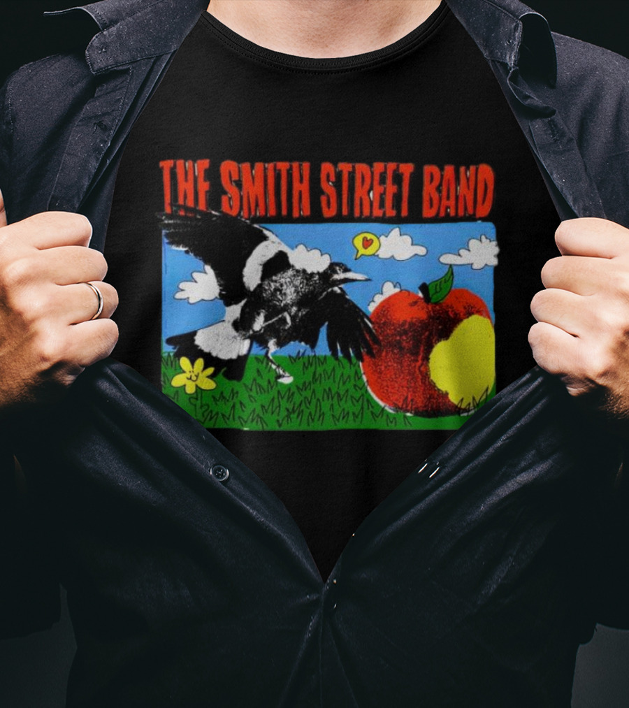 The Smith Street Band Magpie Clouds Apple Flower Grass T-Shirt