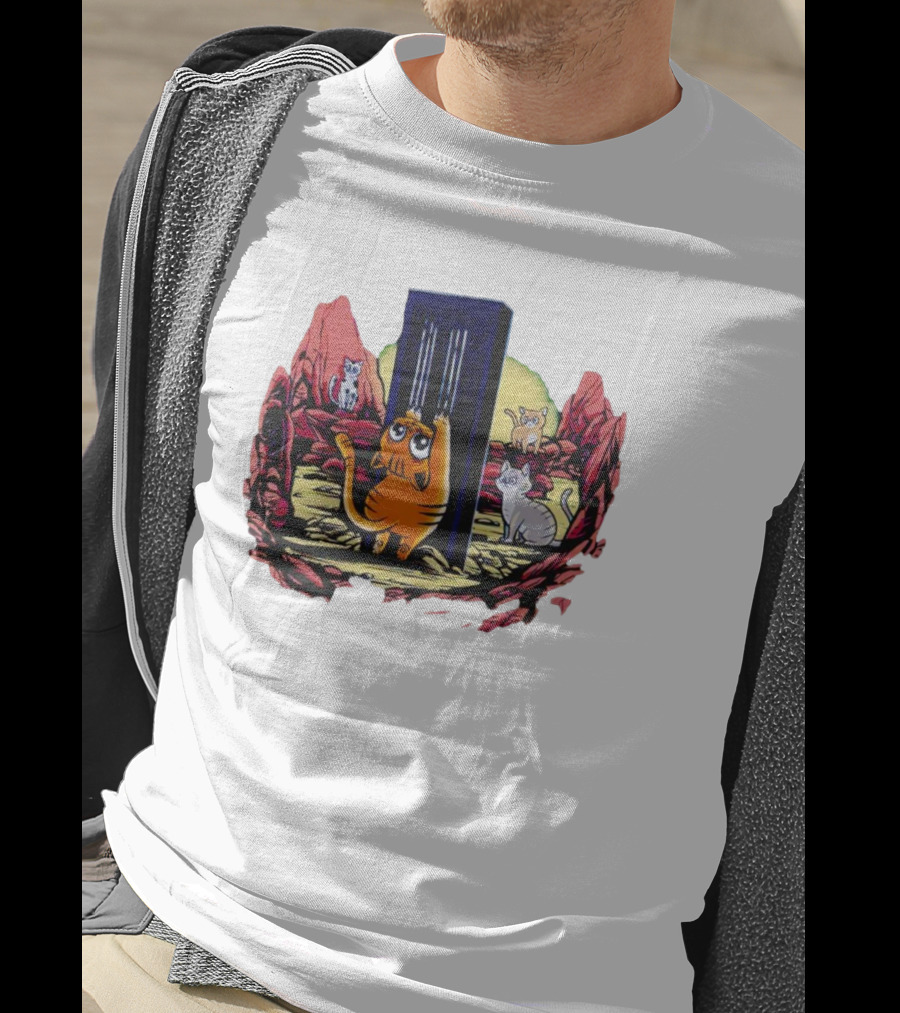 Trending Cat Odyssey Monolith Adventure T-Shirt