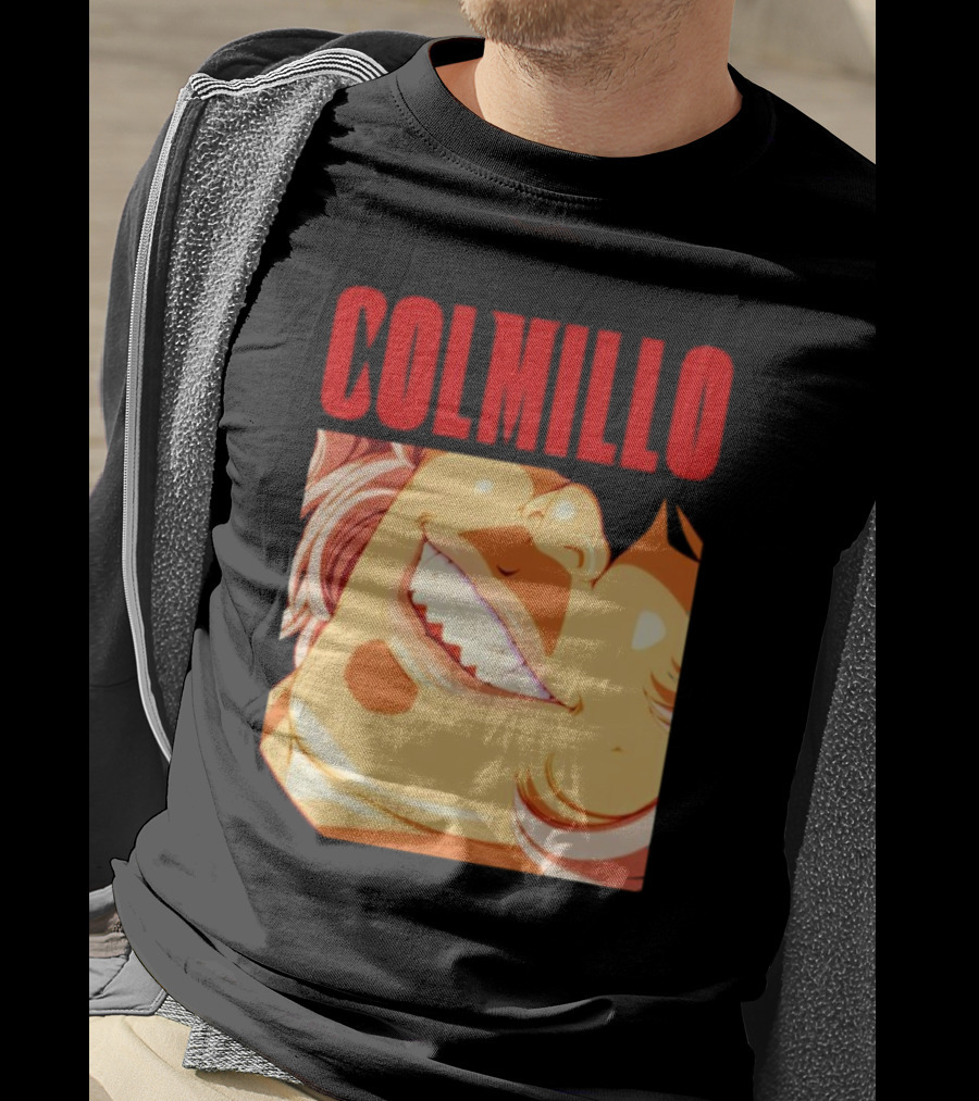 Trending Colmillo Anime Style Art Grinning Expression T-Shirt