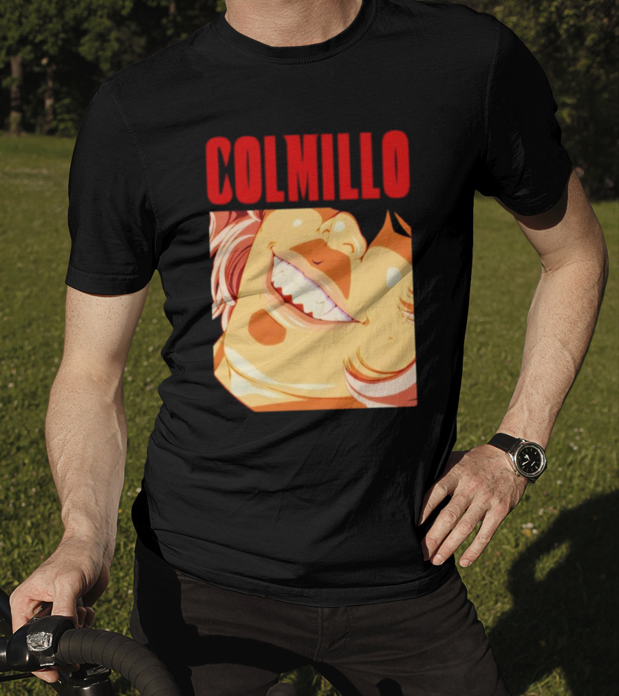 Trending Colmillo Anime Style Art Grinning Expression T-Shirt
