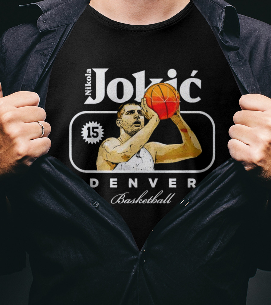 Nikola Jokic Denver Basketball Number 15 T-Shirt