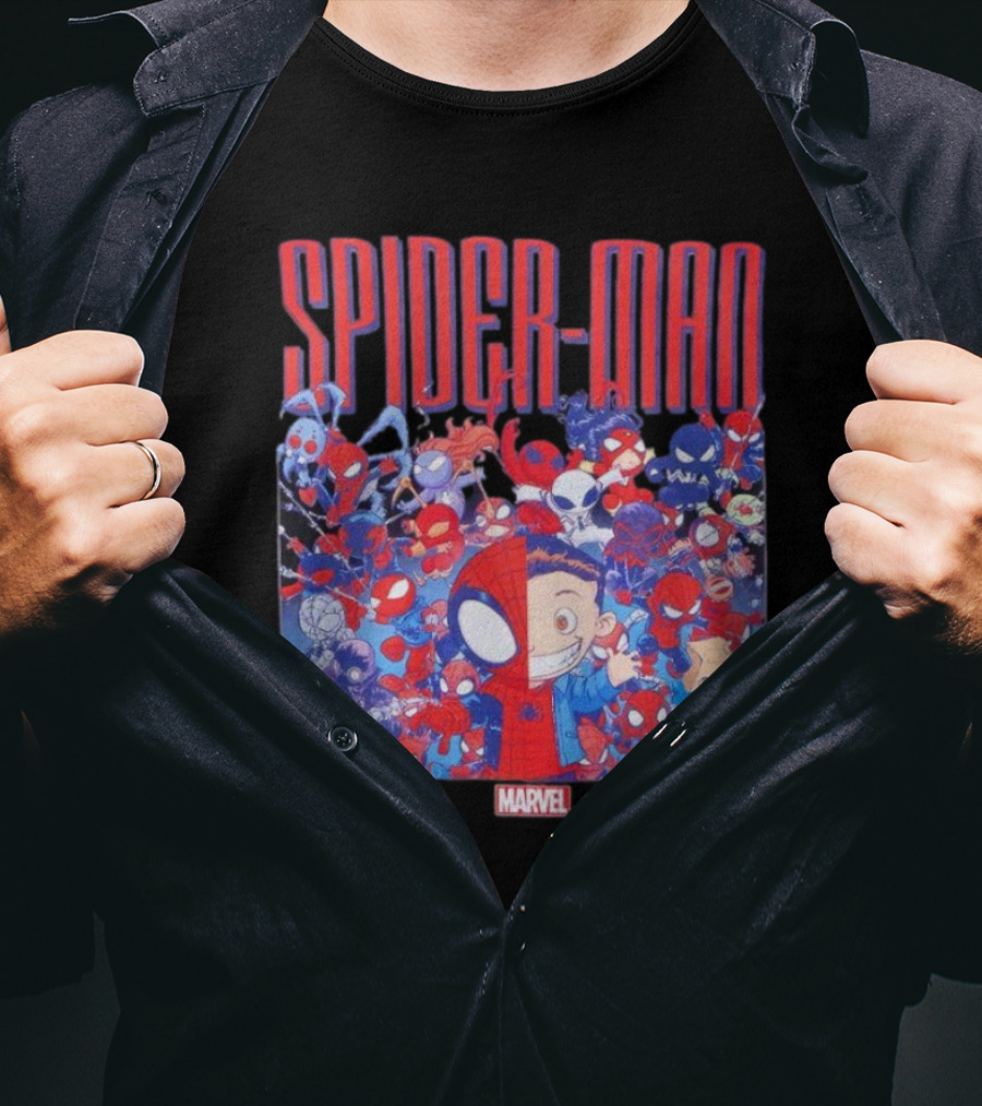 Marvel Spider-Man Cartoon Group Adventure T-Shirt