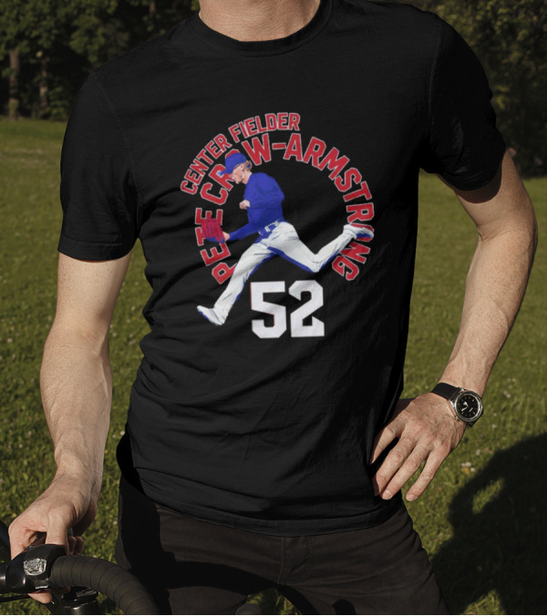 Center Fielder Pete Crow-Armstrong 52 Chicago C Name Arc T-Shirt