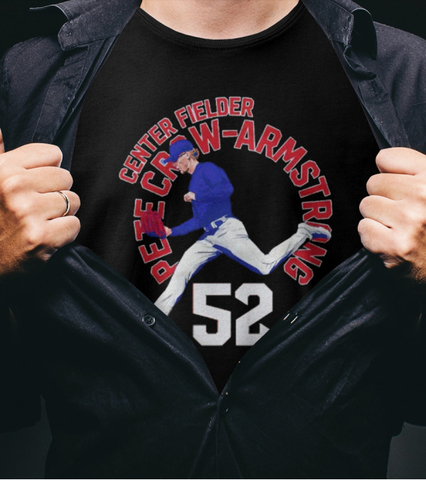 Center Fielder Pete Crow-Armstrong 52 Chicago C Name Arc T-Shirt