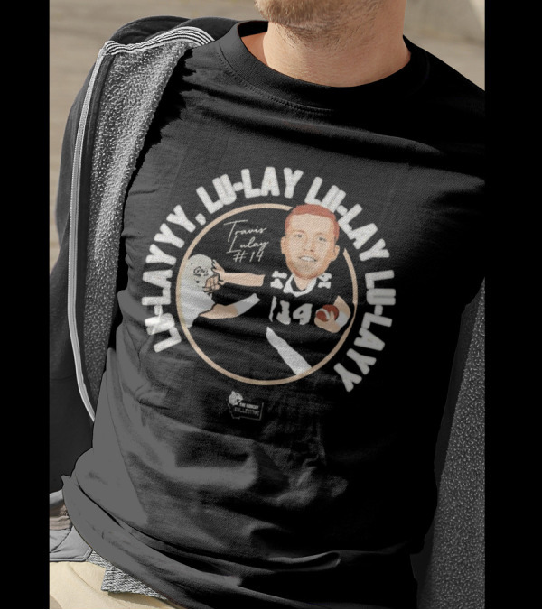 Travis Lulay Lu-Layyy Griz #14 Caricature Signature Lu-Lay Lu-Layyy Griz Fan Club Collection T-Shirt