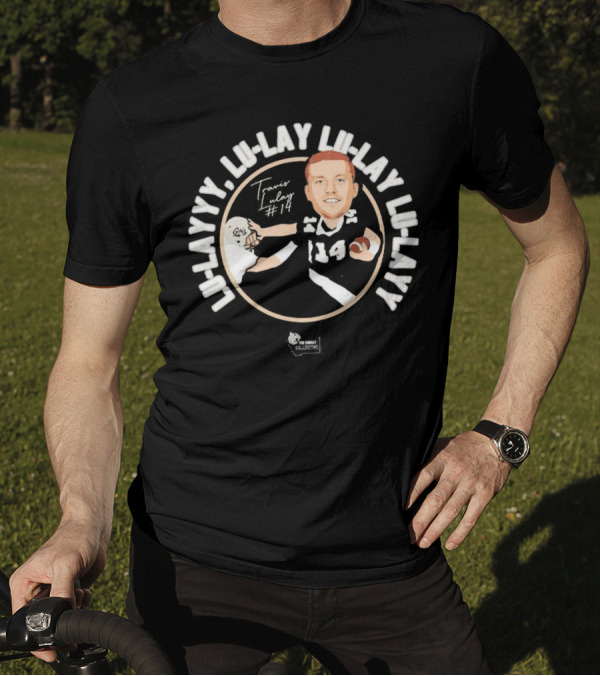 Travis Lulay Lu-Layyy Griz #14 Caricature Signature Lu-Lay Lu-Layyy Griz Fan Club Collection T-Shirt