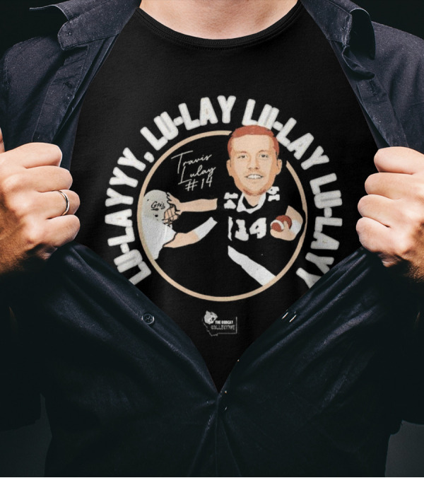 Travis Lulay Lu-Layyy Griz #14 Caricature Signature Lu-Lay Lu-Layyy Griz Fan Club Collection T-Shirt