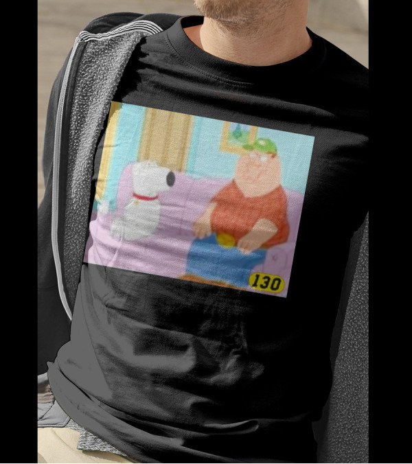 David Wearing Brian Griffin Peter Griffin On Couch 130 T-Shirt