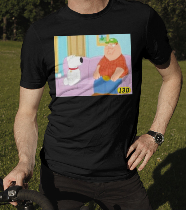 David Wearing Brian Griffin Peter Griffin On Couch 130 T-Shirt