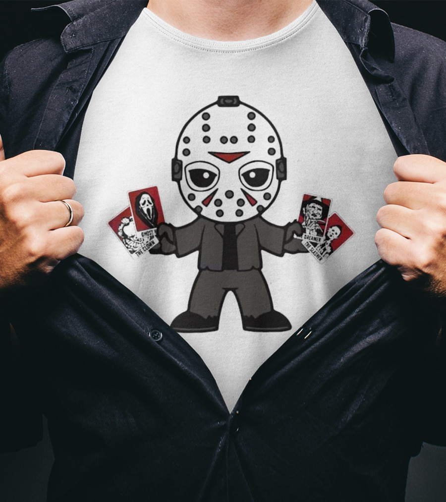 Jason Voorhees Horror Tarot Cards Halloween T-Shirt