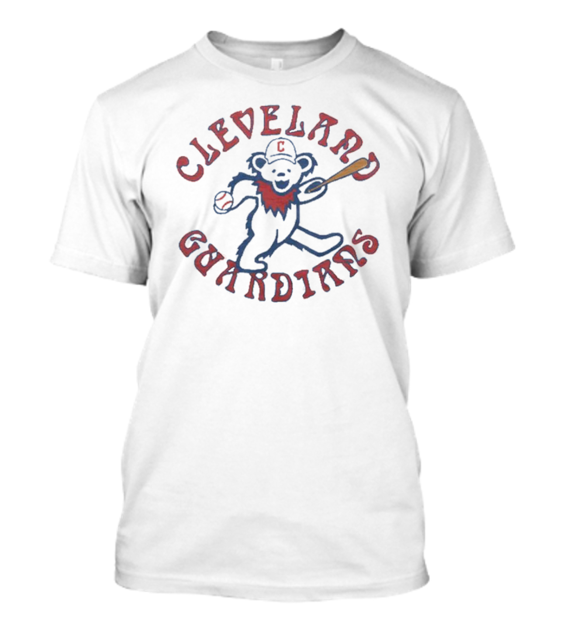 MLB X Grateful Dead Cleveland Guardians Dancing Bear T-Shirt