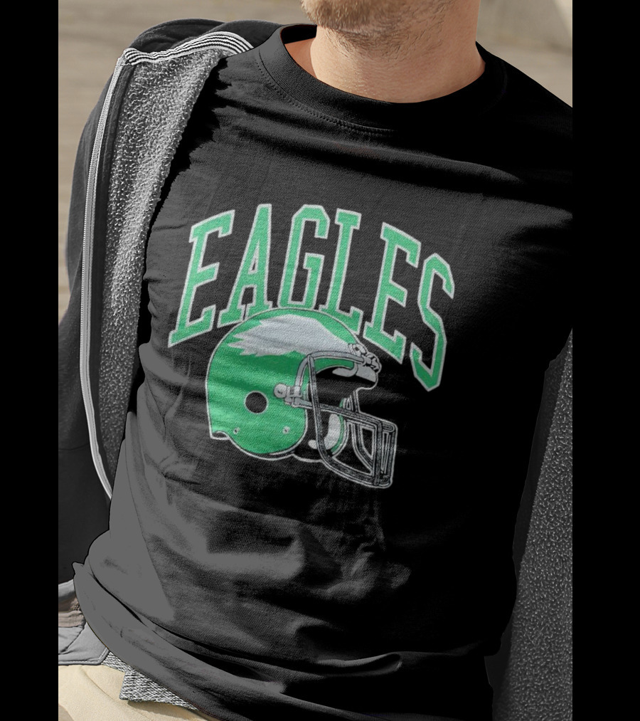 Eagles Helmet Logo Philadelphia T-Shirt