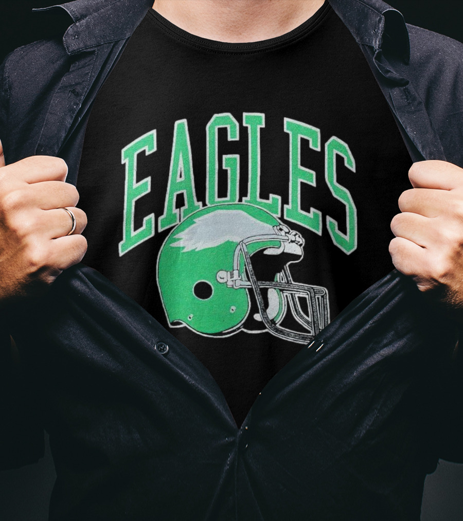 Eagles Helmet Logo Philadelphia T-Shirt